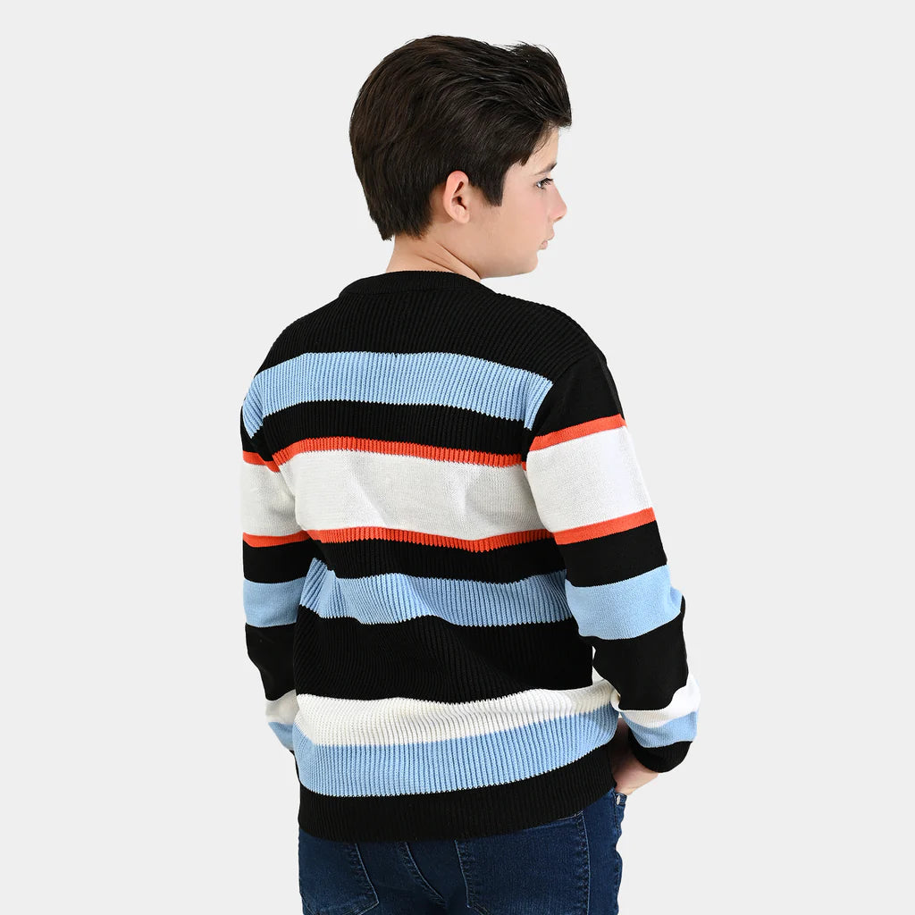 Boys Acrylic Sweater-Superstar-Multi